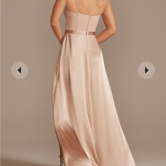 David's Bridal Galina Signature Dress in Quartz Sz 10 New!! - Picture 2 of 5